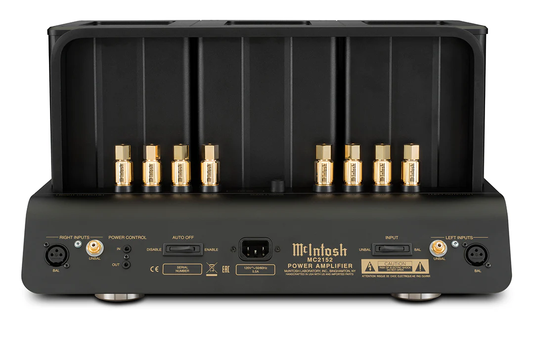 McIntosh MC2152 70th Anniversary 2-Channel Vacuum Tube Amplifier (Black) - Image 8