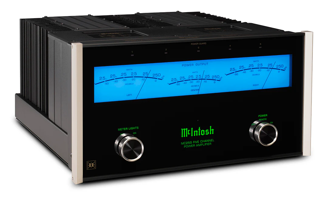 McIntosh MC255 5-Channel Solid State Amplifier (Black) - Image 2
