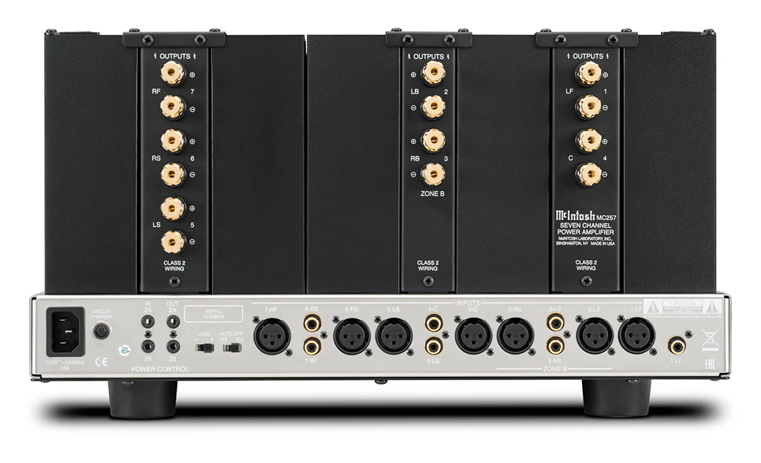 McIntosh MC257 7-Channel Solid State Amplifier (Black) - Image 3