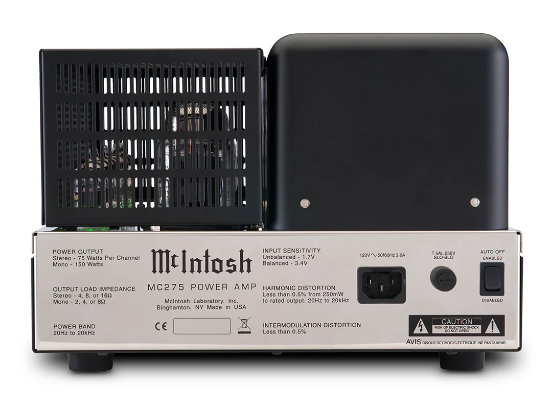 McIntosh MC275 2-Channel Vacuum Tube Amplifier (Black) - Image 10