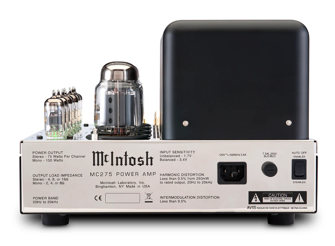 McIntosh MC275 2-Channel Vacuum Tube Amplifier (Black) - Image 11