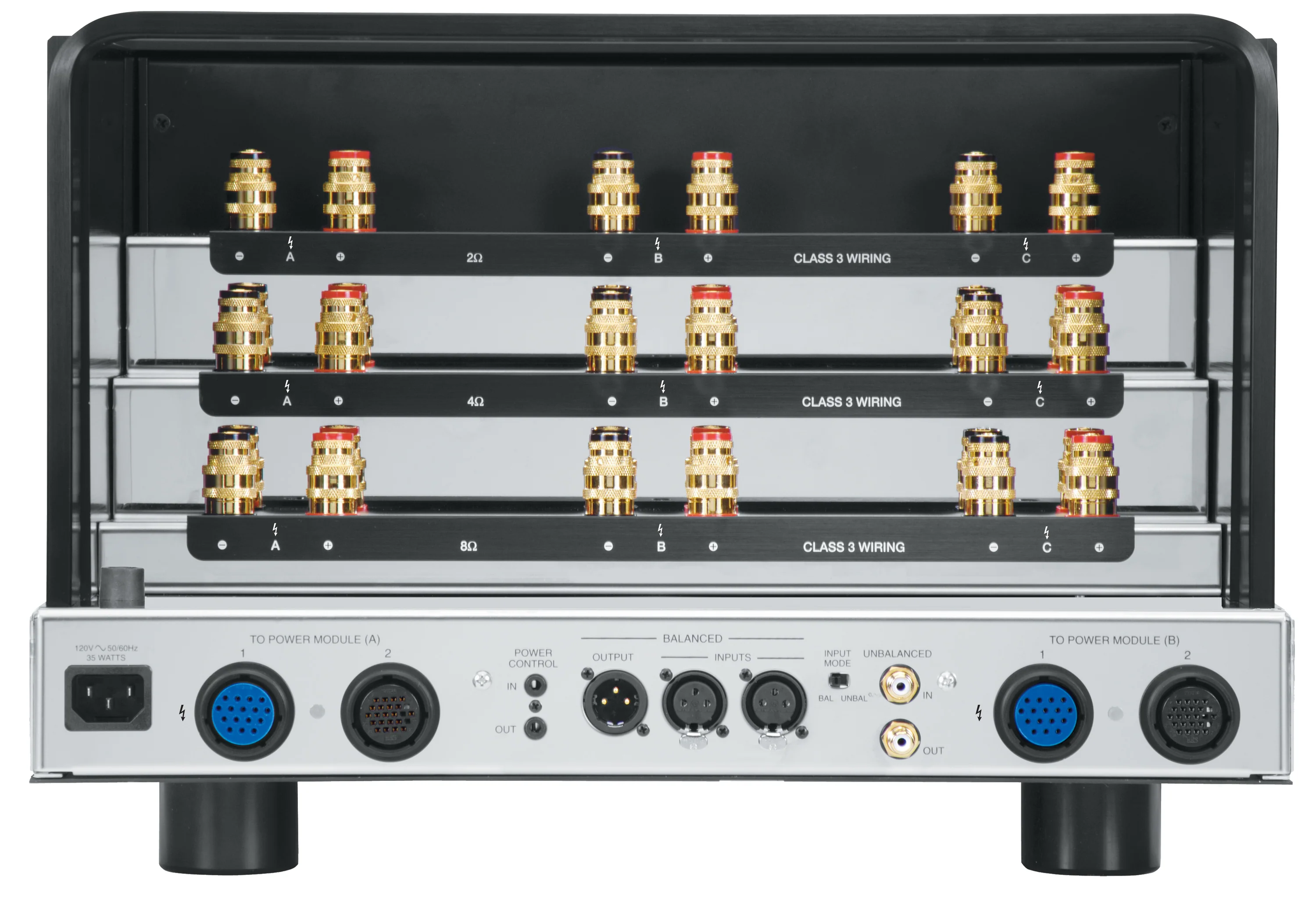 McIntosh MC2KW 1-Channel Solid State Amplifier (Black) - Image 7