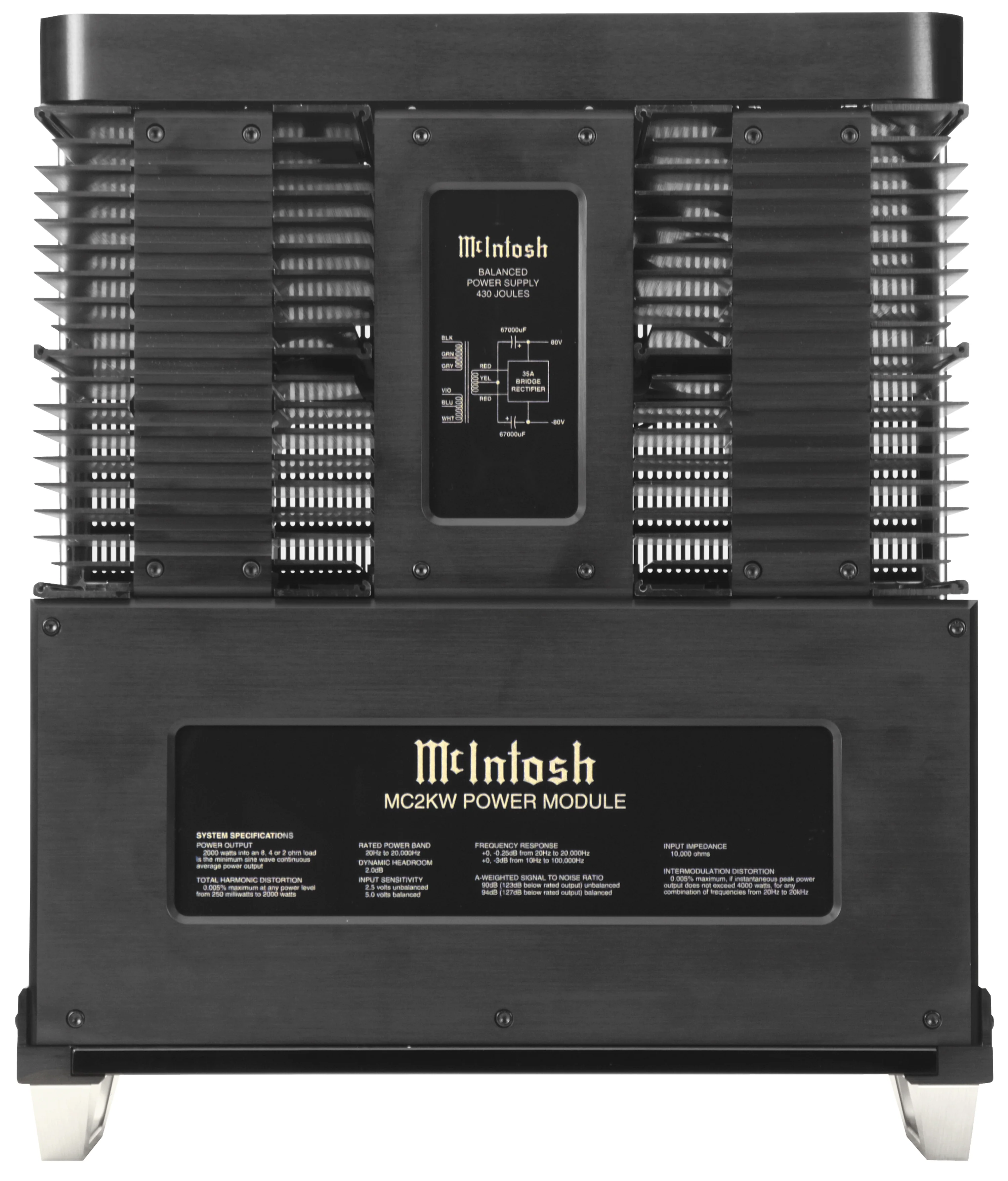McIntosh MC2KW 1-Channel Solid State Amplifier (Black) - Image 9