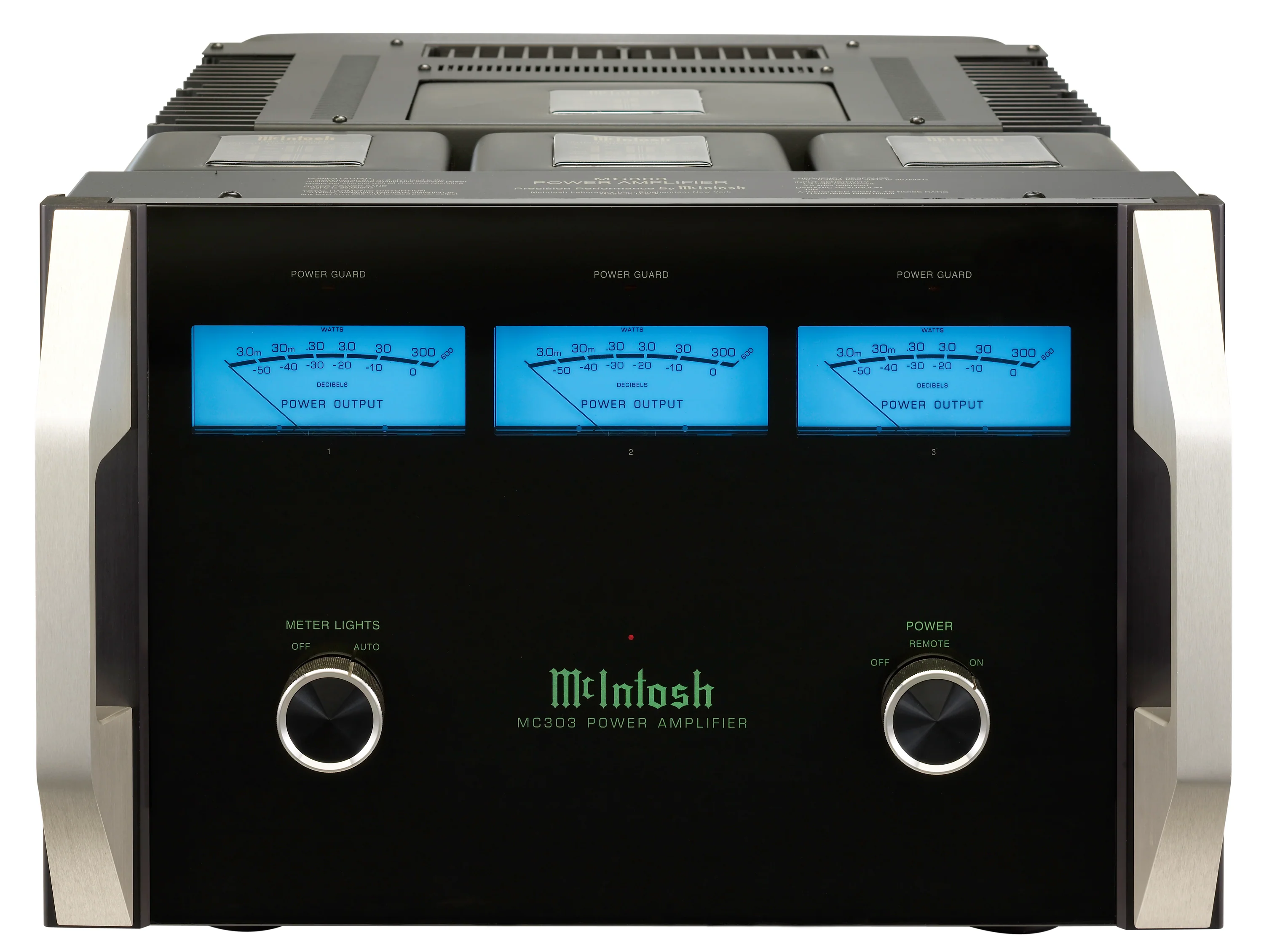 McIntosh MC303 3-Channel Solid State Amplifier (Black)