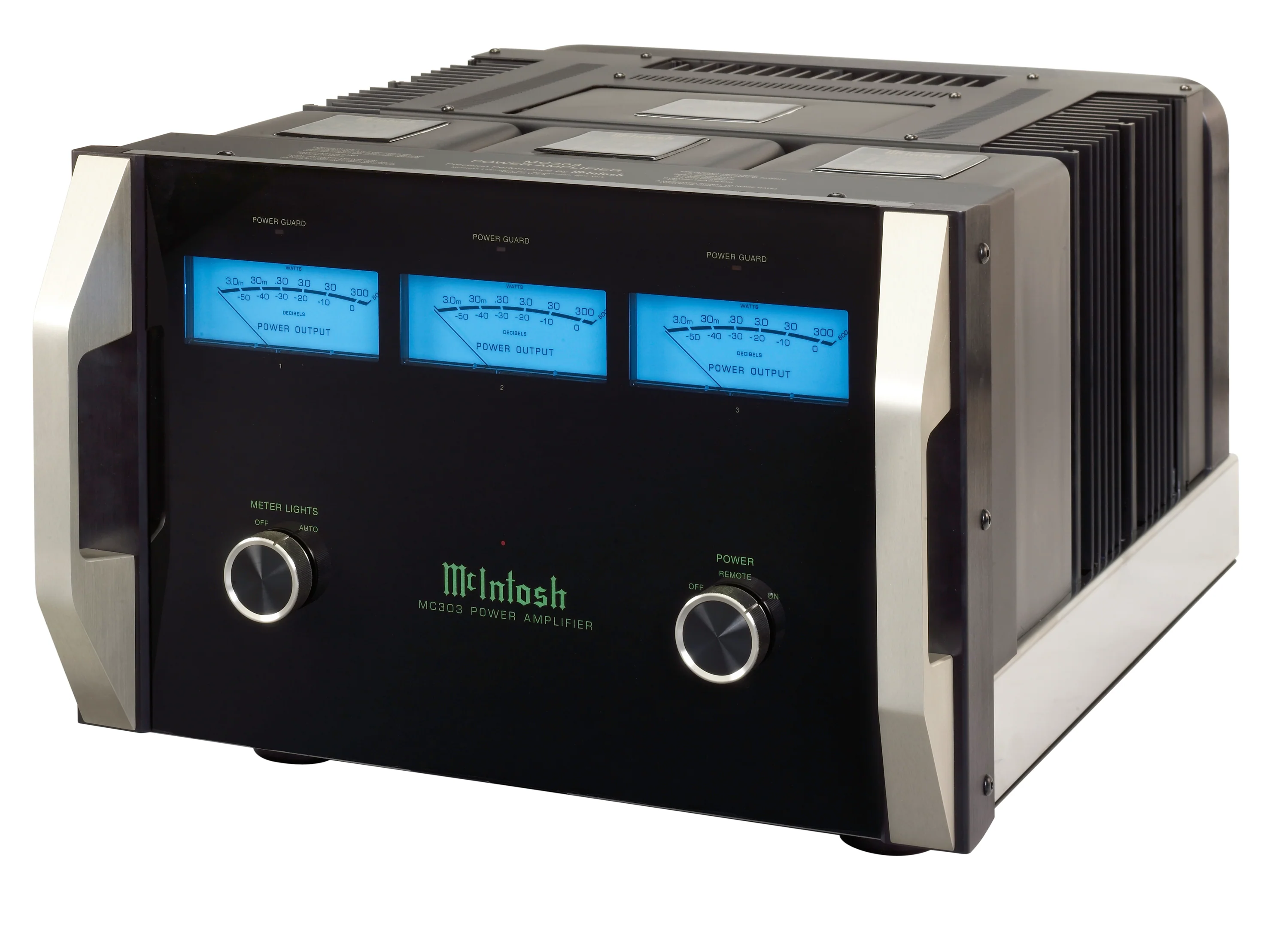 McIntosh MC303 3-Channel Solid State Amplifier (Black) - Image 2