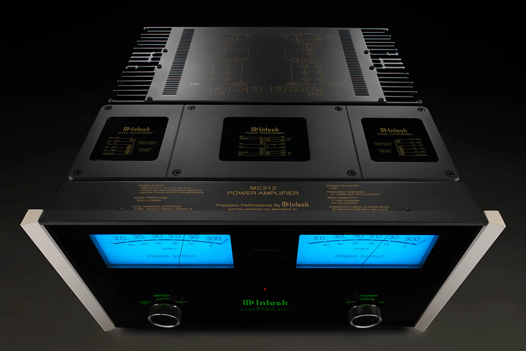 McIntosh MC312 2-Channel Solid State Amplifier (Black) - Image 9