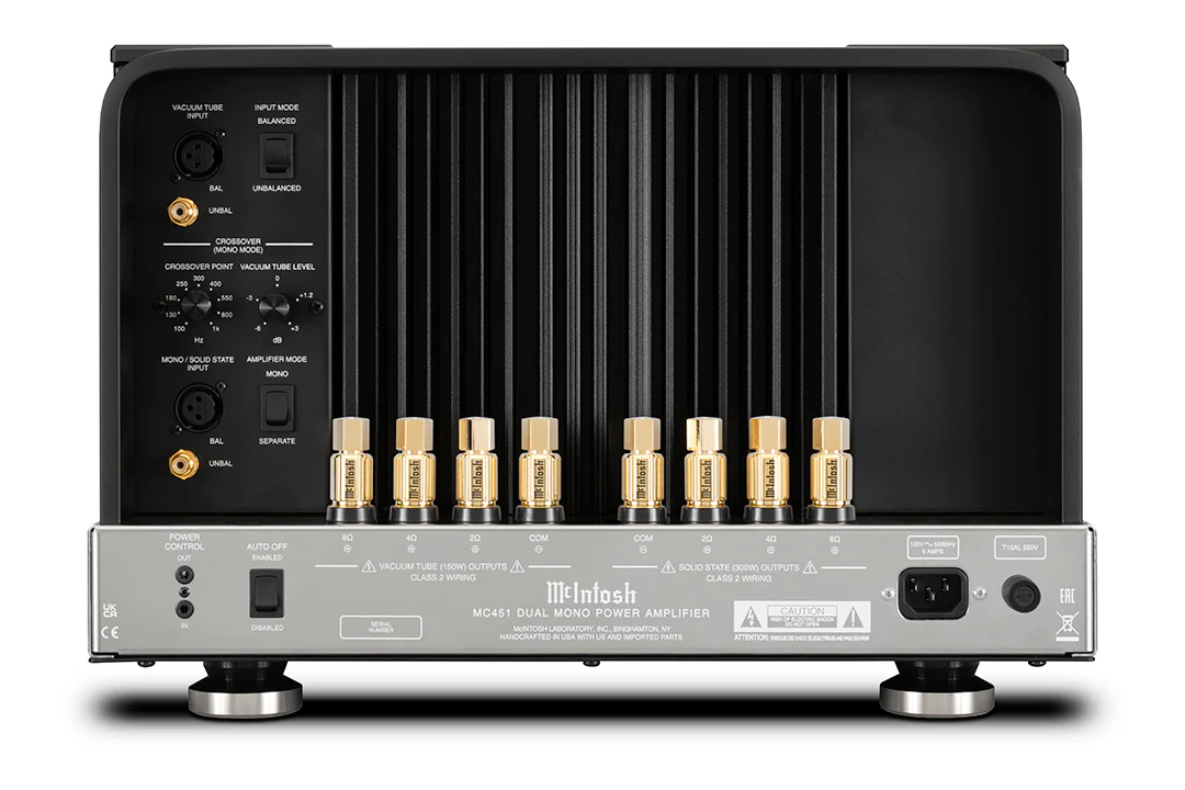 McIntosh MC451 1-Channel Dual Mono Amplifier (Black) - Image 5