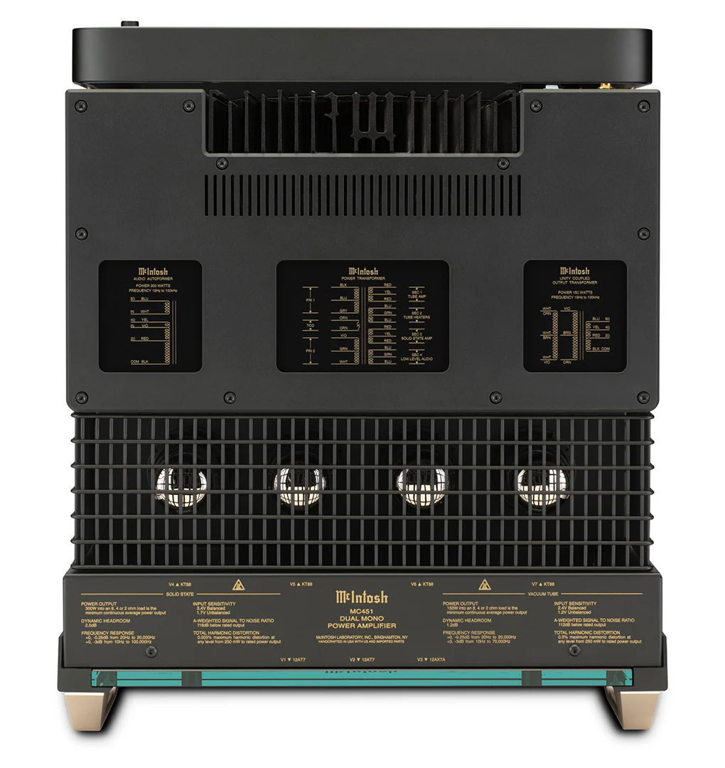 McIntosh MC451 1-Channel Dual Mono Amplifier (Black) - Image 7