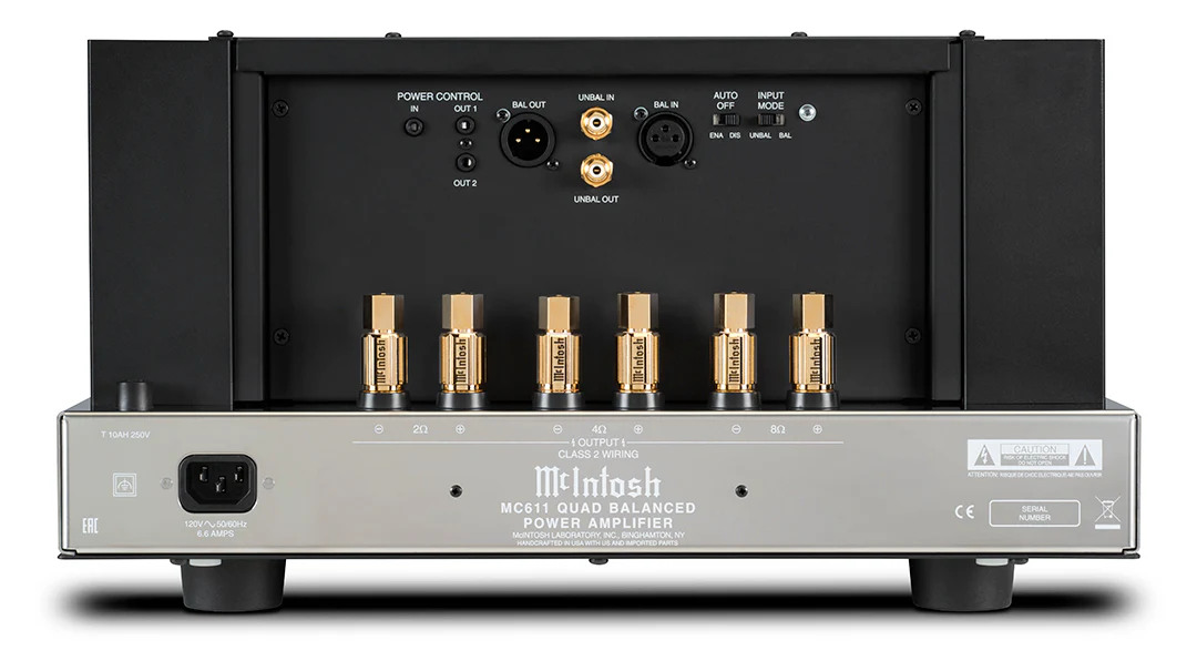 McIntosh MC611 1-Channel Solid State Amplifier (Black) - Image 4