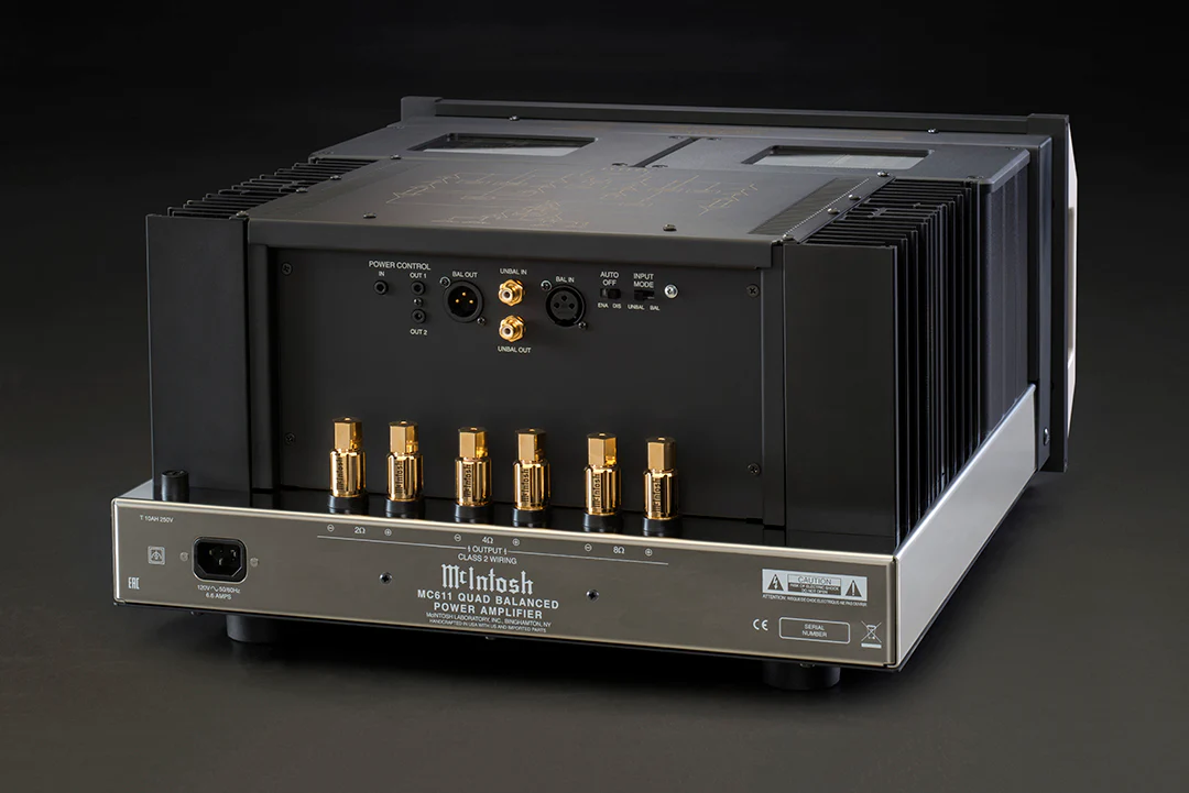 McIntosh MC611 1-Channel Solid State Amplifier (Black) - Image 7