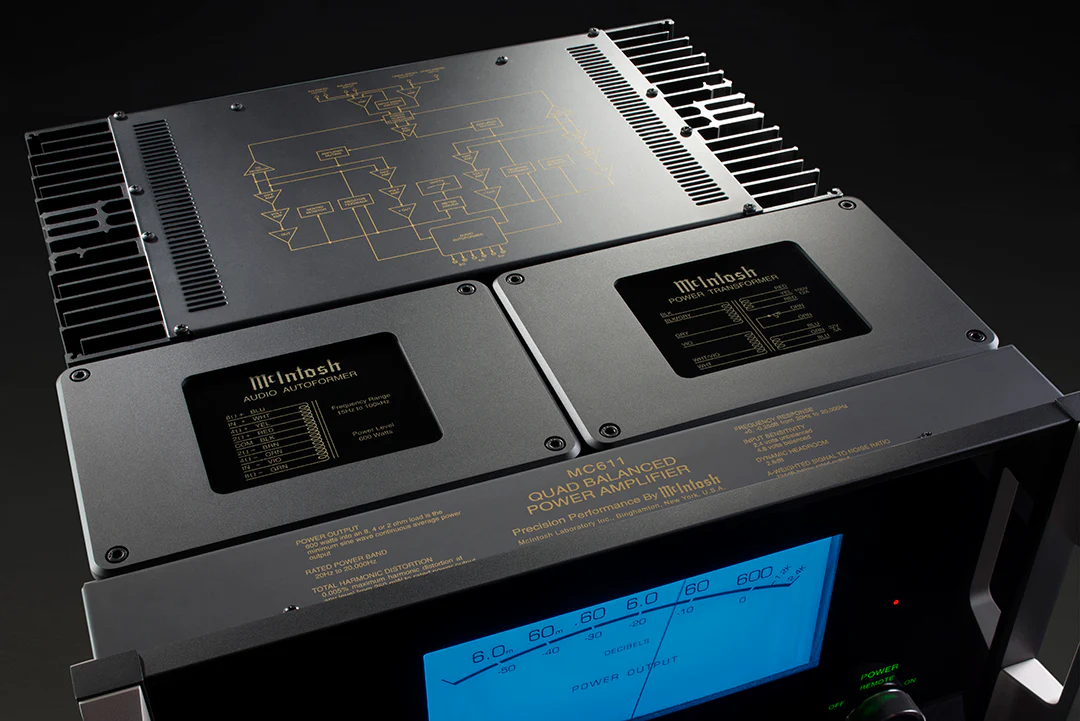 McIntosh MC611 1-Channel Solid State Amplifier (Black) - Image 8