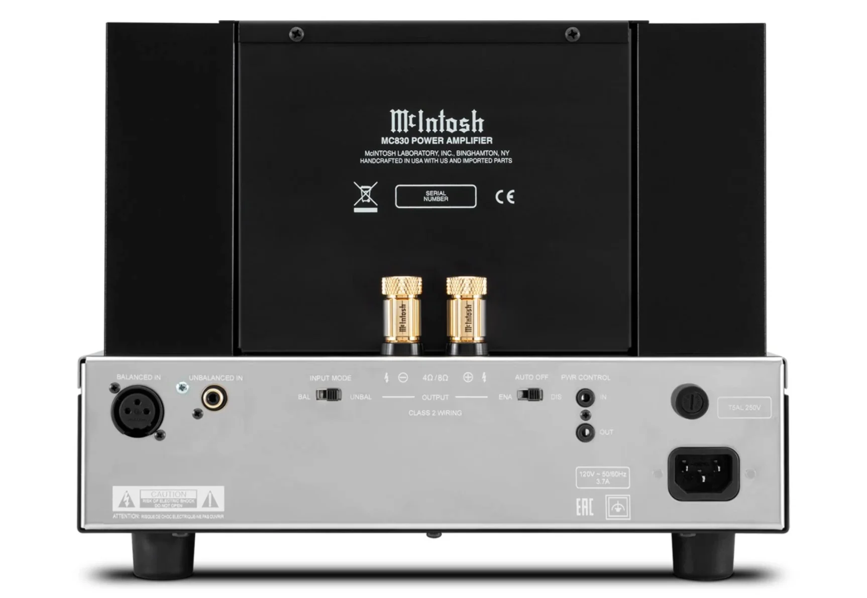 McIntosh MC830 1-Channel Solid State Amplifier (Black) - Image 6