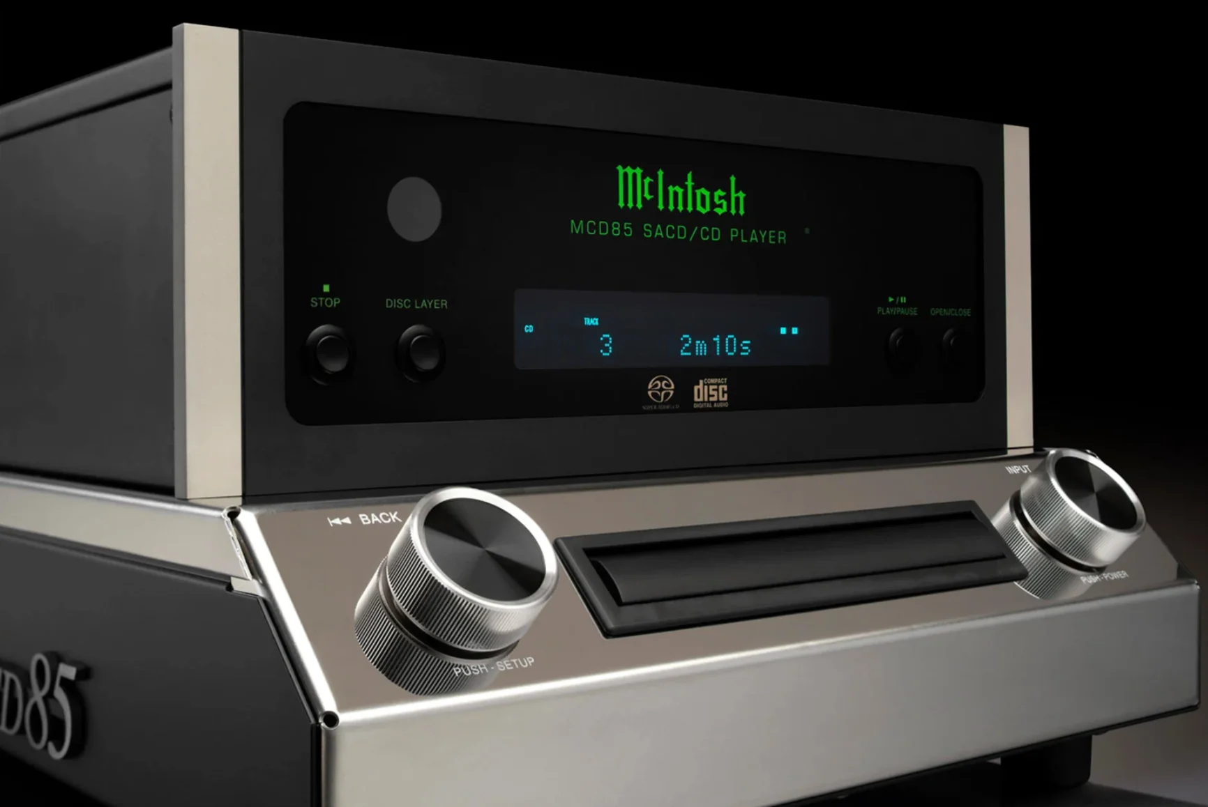 McIntosh MCD85 2-Channel SACD/CD Player (Black) - Image 3