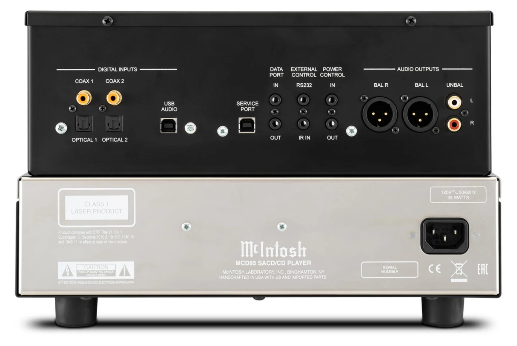 McIntosh MCD85 2-Channel SACD/CD Player (Black) - Image 6