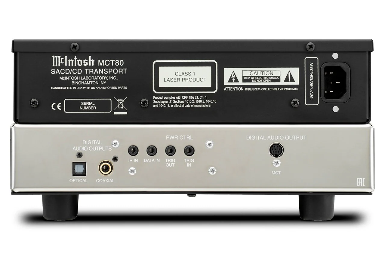 McIntosh MCT80 2-Channel SACD / CD Transport (Black) - Image 2