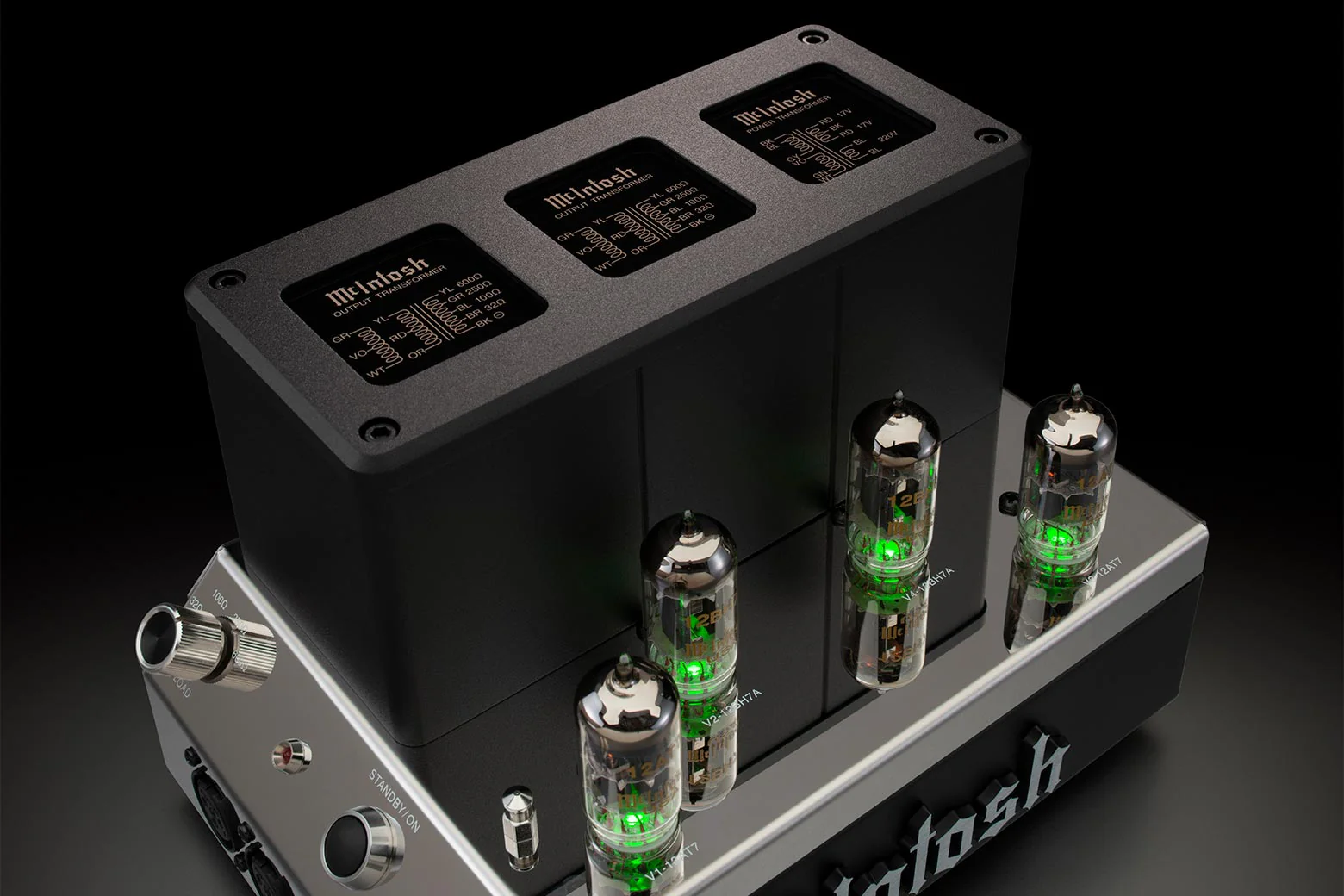 McIntosh MHA200 2-Channel Vacuum Tube Headphone Amplifier (Black) - Image 5