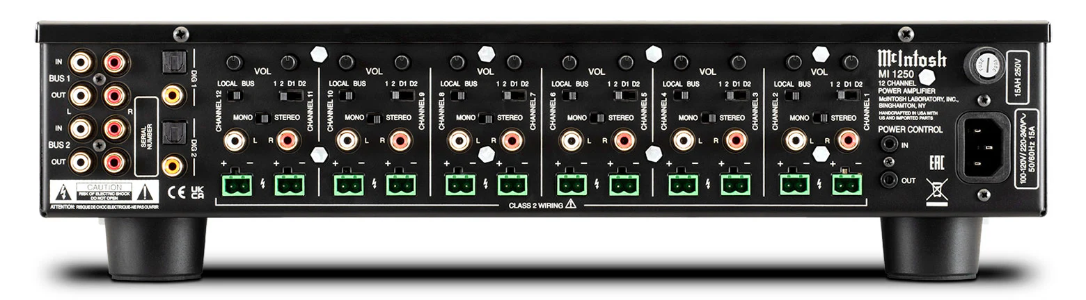 McIntosh MI1250 12-Channel Digital Amplifier (Black) - Image 3