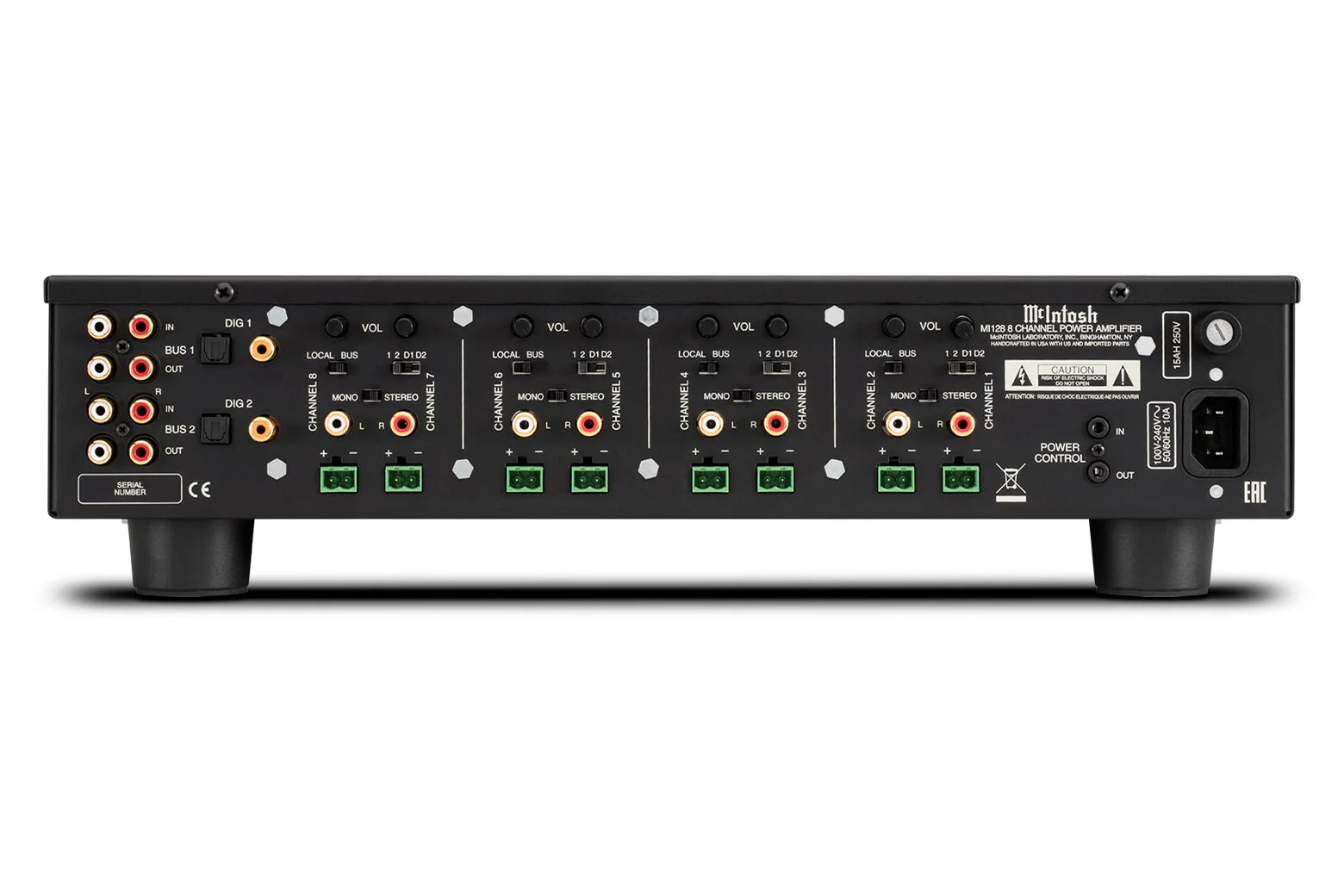 McIntosh MI128 8-Channel Digital Amplifier (Black) - Image 4