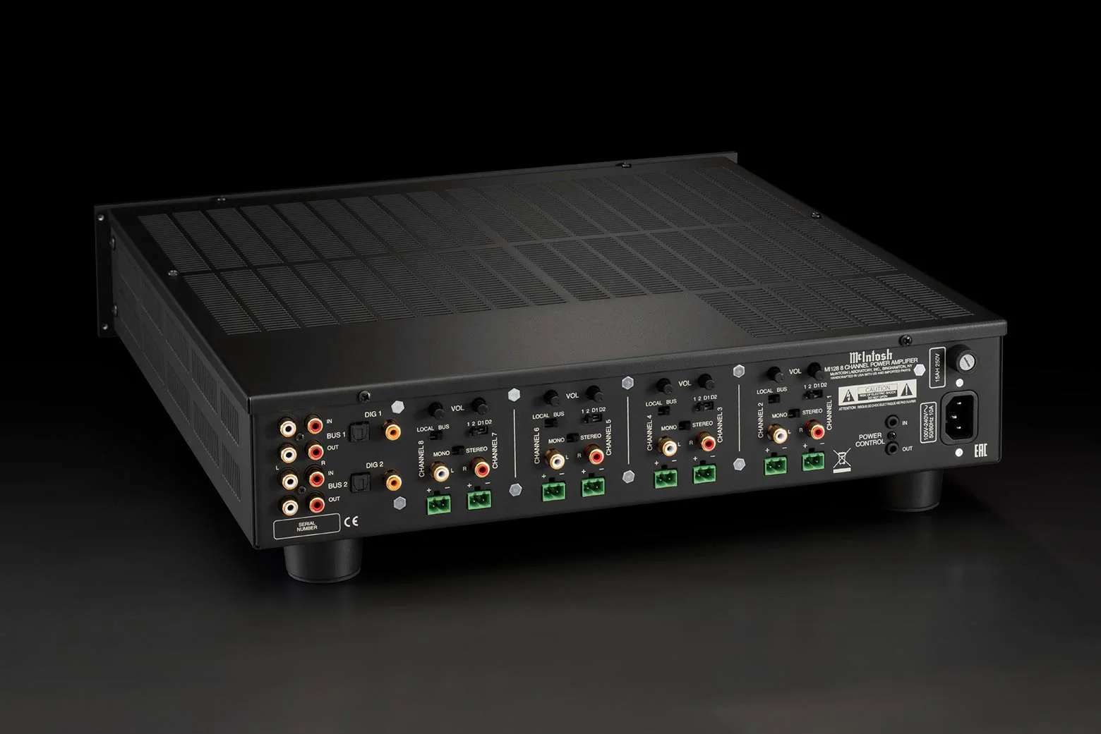 McIntosh MI128 8-Channel Digital Amplifier (Black) - Image 7