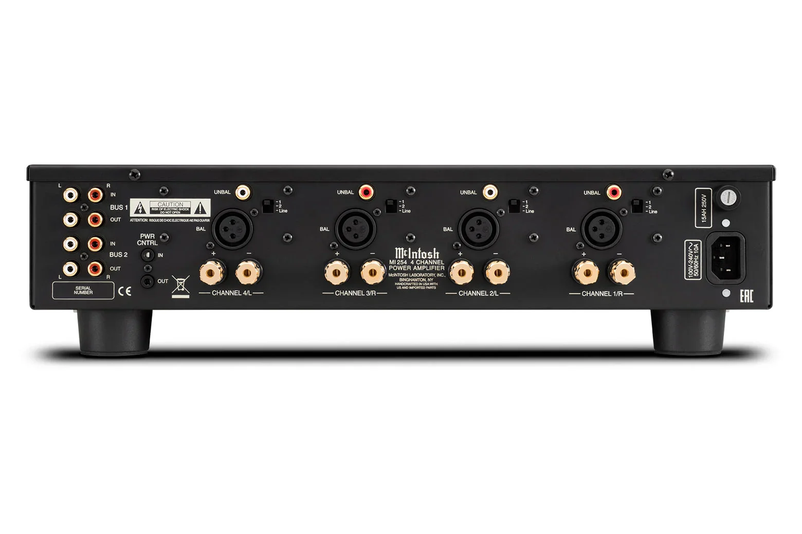 McIntosh MI254 4-Channel Digital Amplifier (Black) - Image 4
