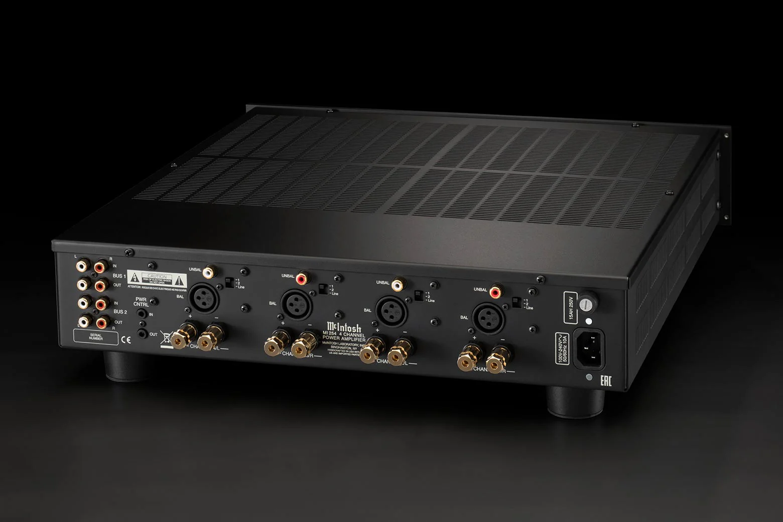 McIntosh MI254 4-Channel Digital Amplifier (Black) - Image 8