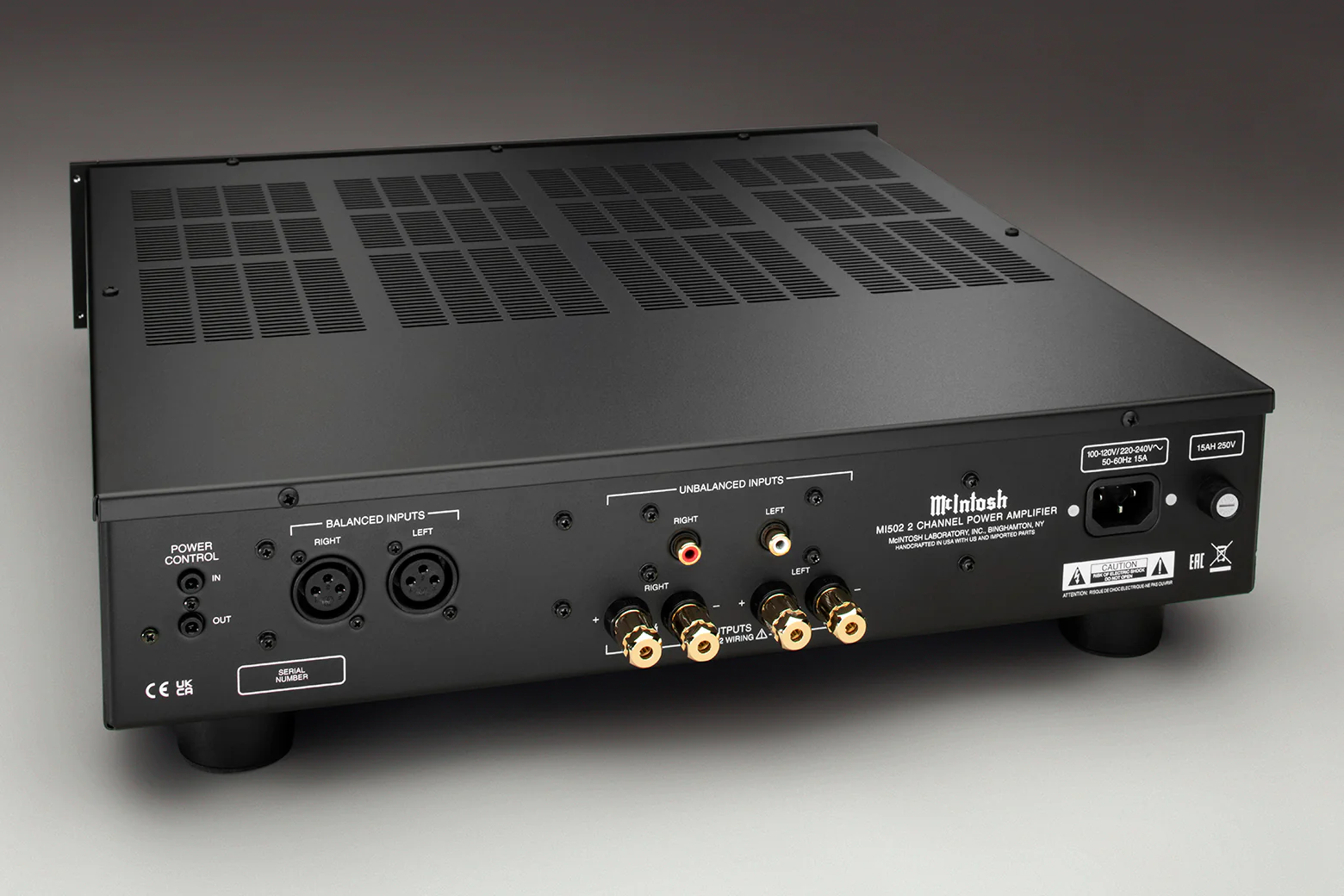 McIntosh MI502 2-Channel Digital Amplifier (Black) - Image 7