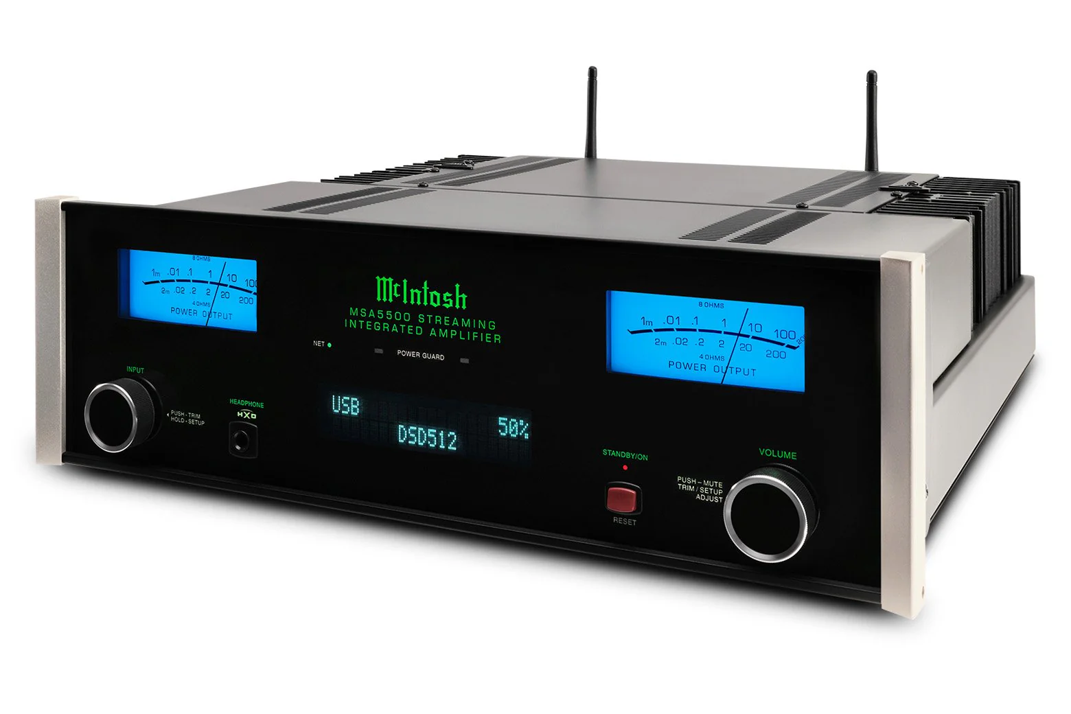 McIntosh MSA5500 2-Channel Streaming Integrated Amplifier (Black) - Image 2