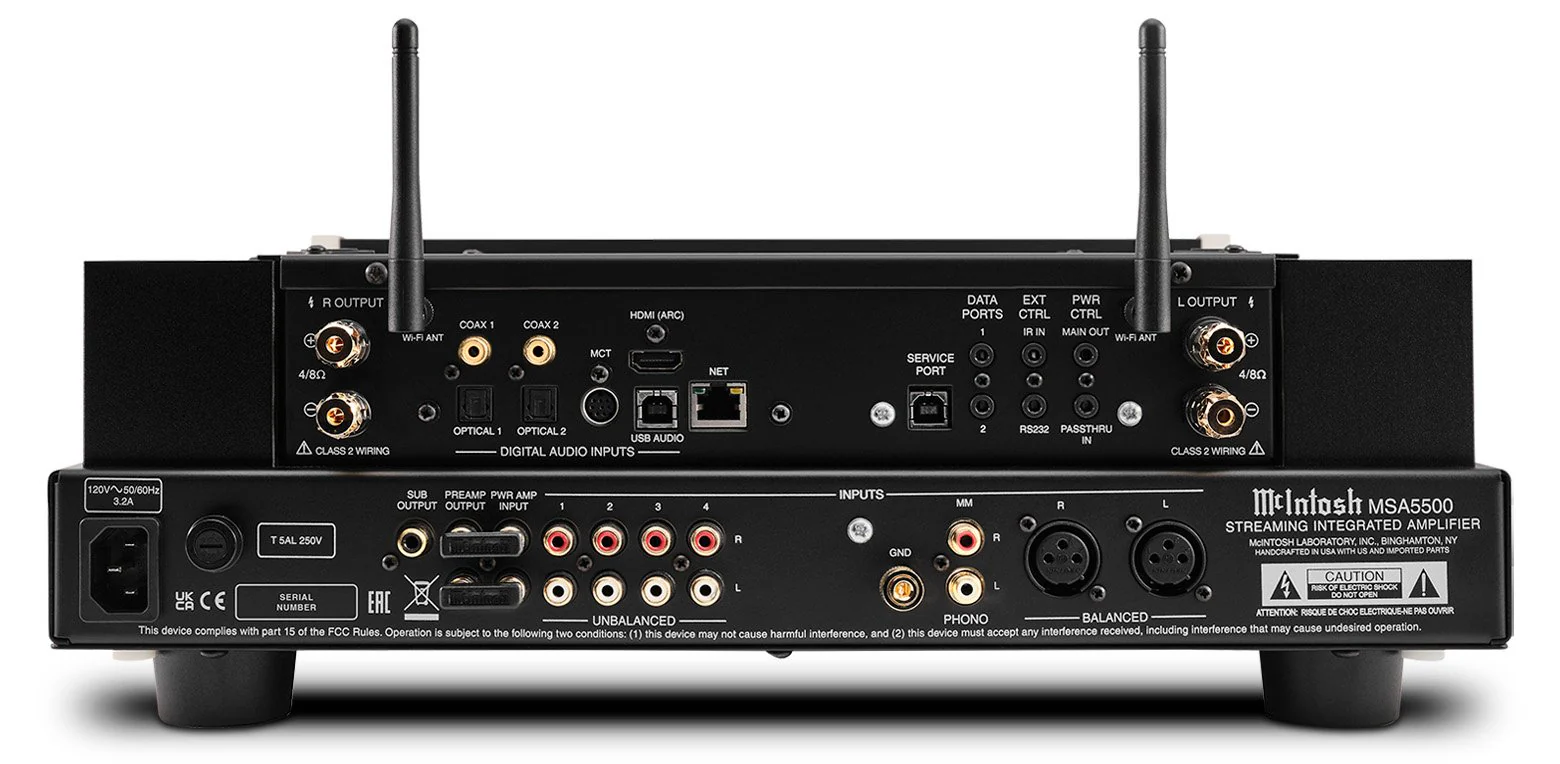McIntosh MSA5500 2-Channel Streaming Integrated Amplifier (Black) - Image 5