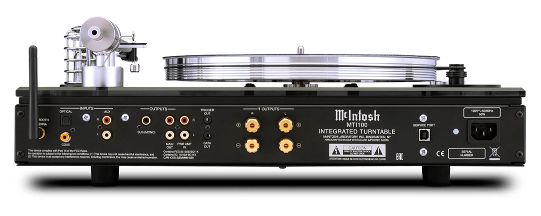 McIntosh MTI100 Integrated Turntable (Black) - Image 3
