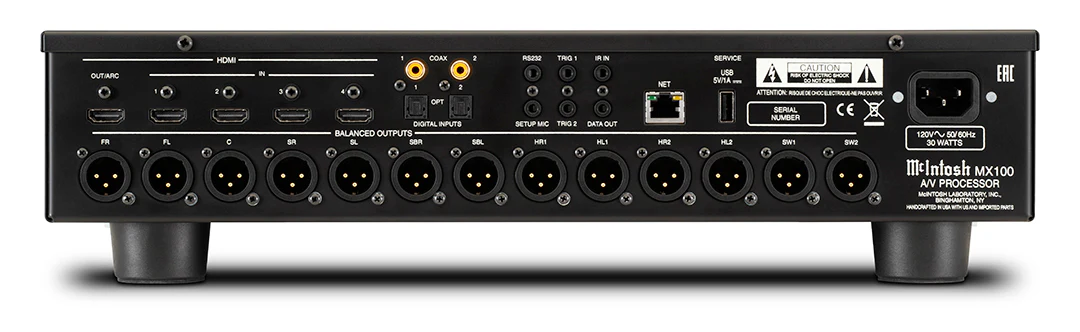 McIntosh MX100 A/V Processor (Black) - Image 4