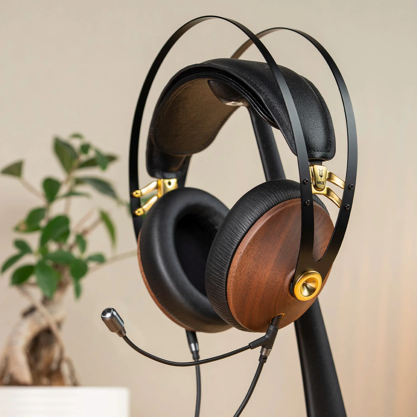 Meze Audio 99 Classics Walnut/Gold Bundle with Boom Mic Add-On Microphone - Image 5