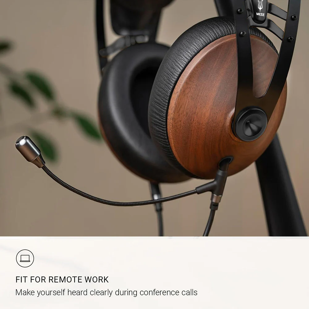 Meze Audio 99 Classics Walnut/Black Bundle with Boom Mic Add-On Microphone - Image 3