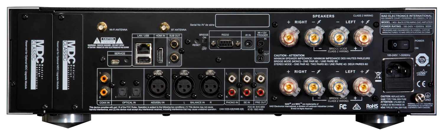 NAD Master Series M33 BluOS Streaming DAC Amplifier - Image 3