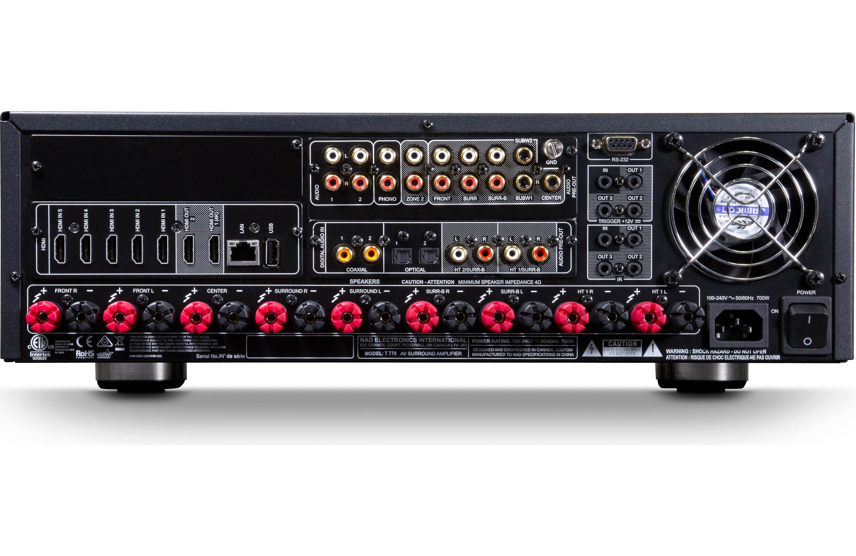 NAD T 778 9.2 Channel Home Theater Receiver - Image 3