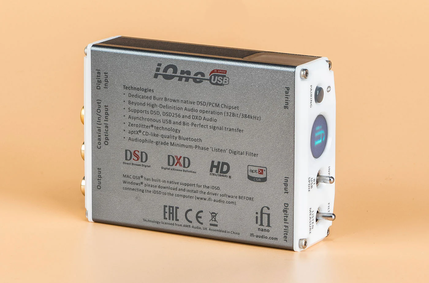 iFi Audio Nano iOne Bluetooth Music Receiver and USB, S/PDIF DAC - Image 2