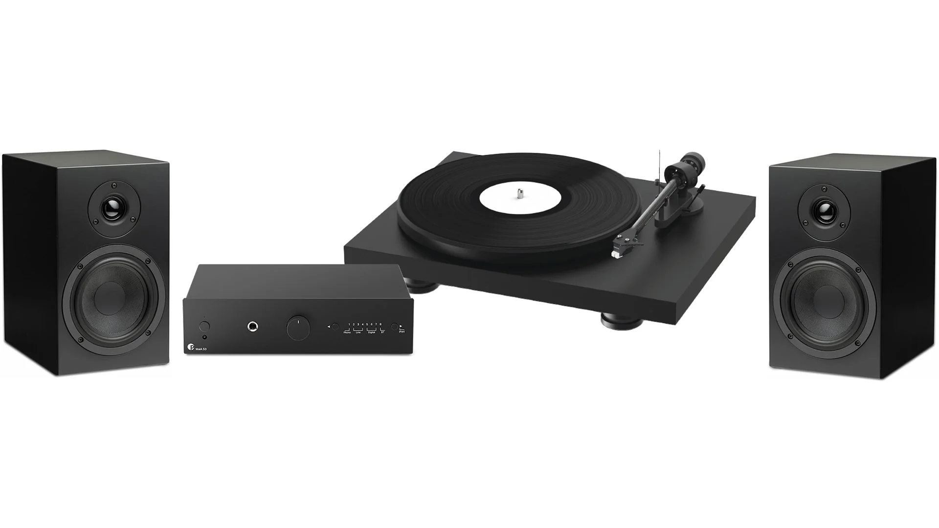 Pro-Ject Colorful Audio System w/ Turntable, Amplifier & Speakers