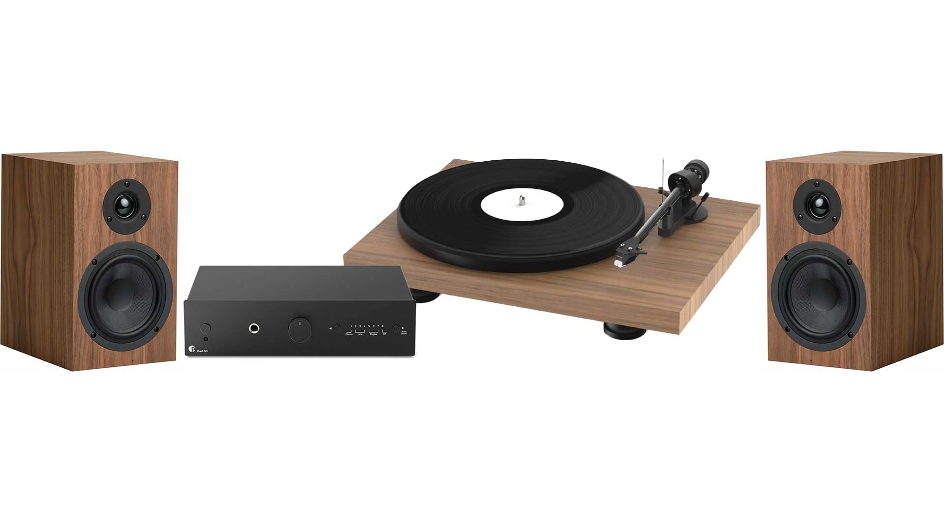 Pro-Ject Colorful Audio System w/ Turntable, Amplifier & Speakers - Image 3