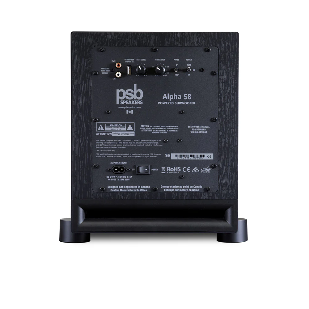 PSB Alpha S8 8" Powered Subwoofer - Image 2