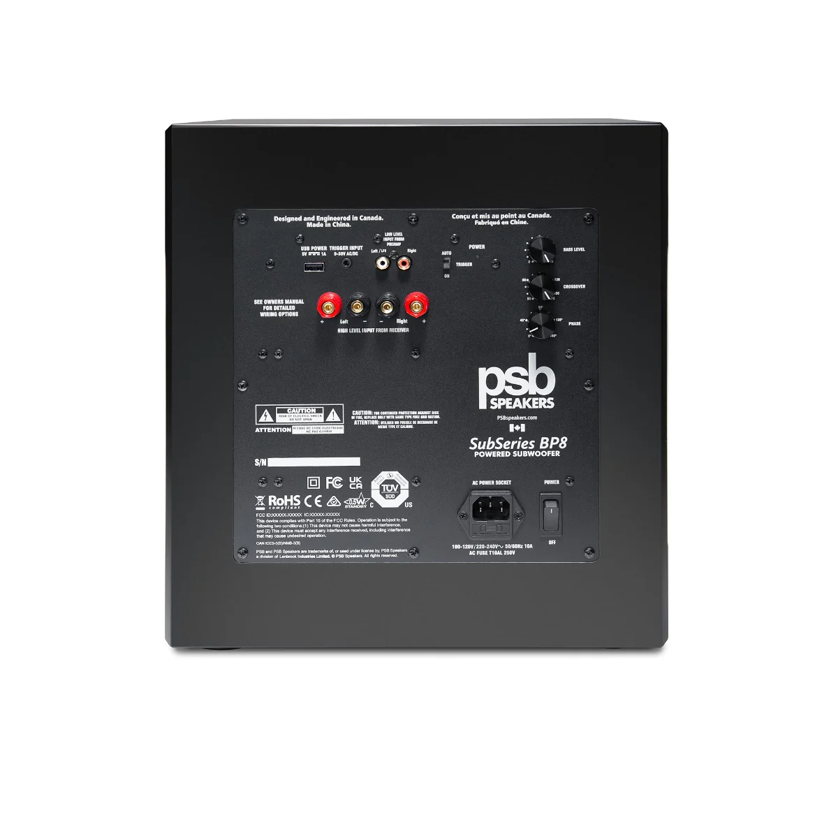 PSB Sub Series BP8 Dual 8" Powered Subwoofer - Image 5