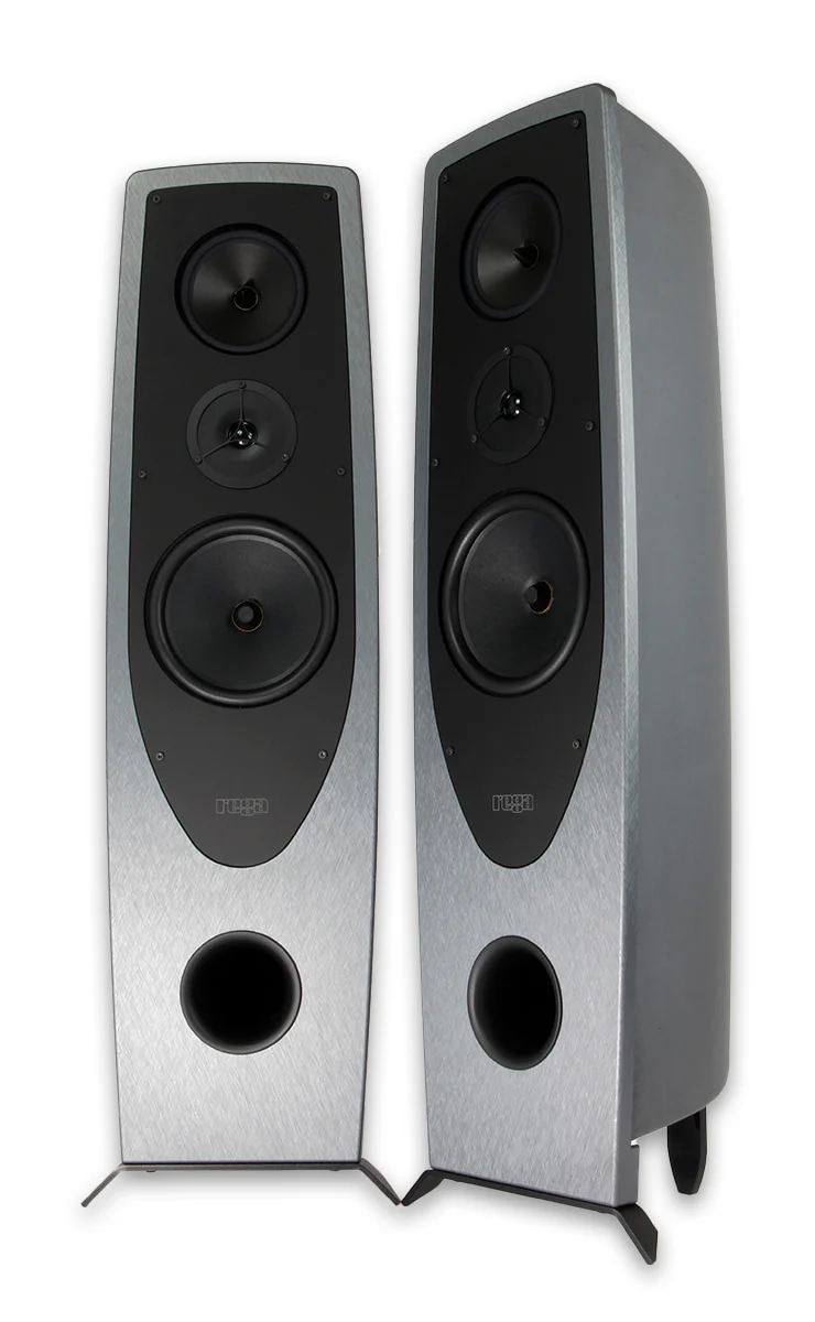 Rega AYA Floorstanding Loudspeakers - Pair (Steel with Dark Grey)