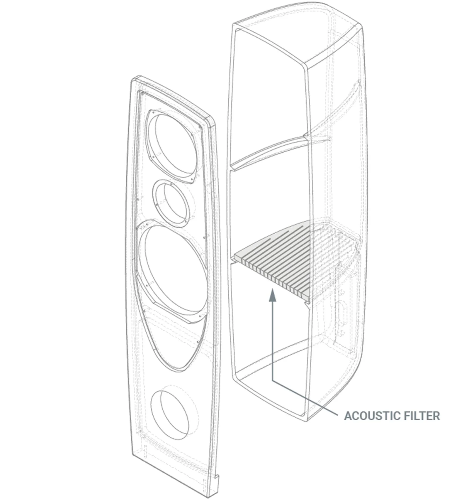 Rega AYA Floorstanding Loudspeakers - Pair (Steel with Dark Grey) - Image 10