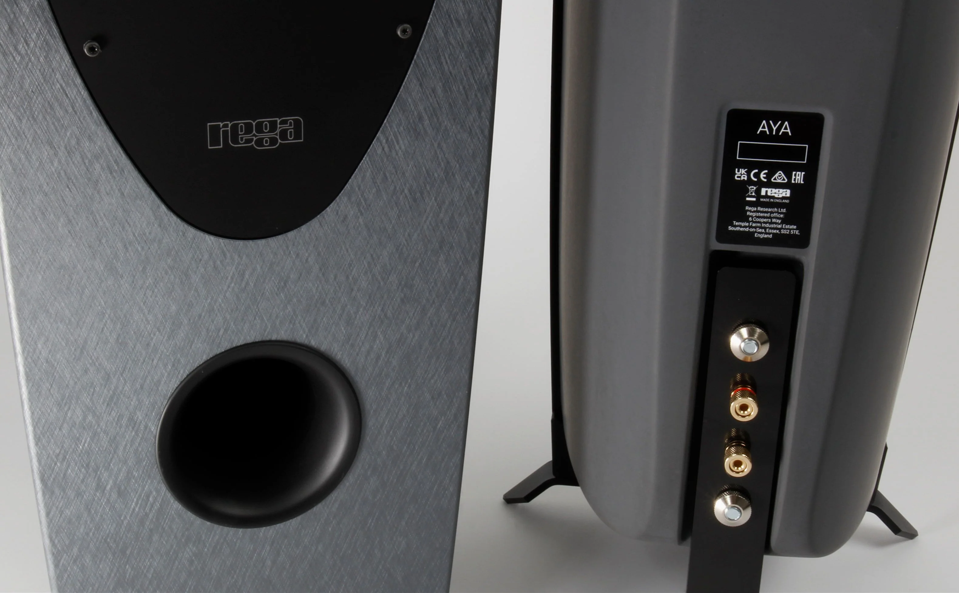 Rega AYA Floorstanding Loudspeakers - Pair (Steel with Dark Grey) - Image 8