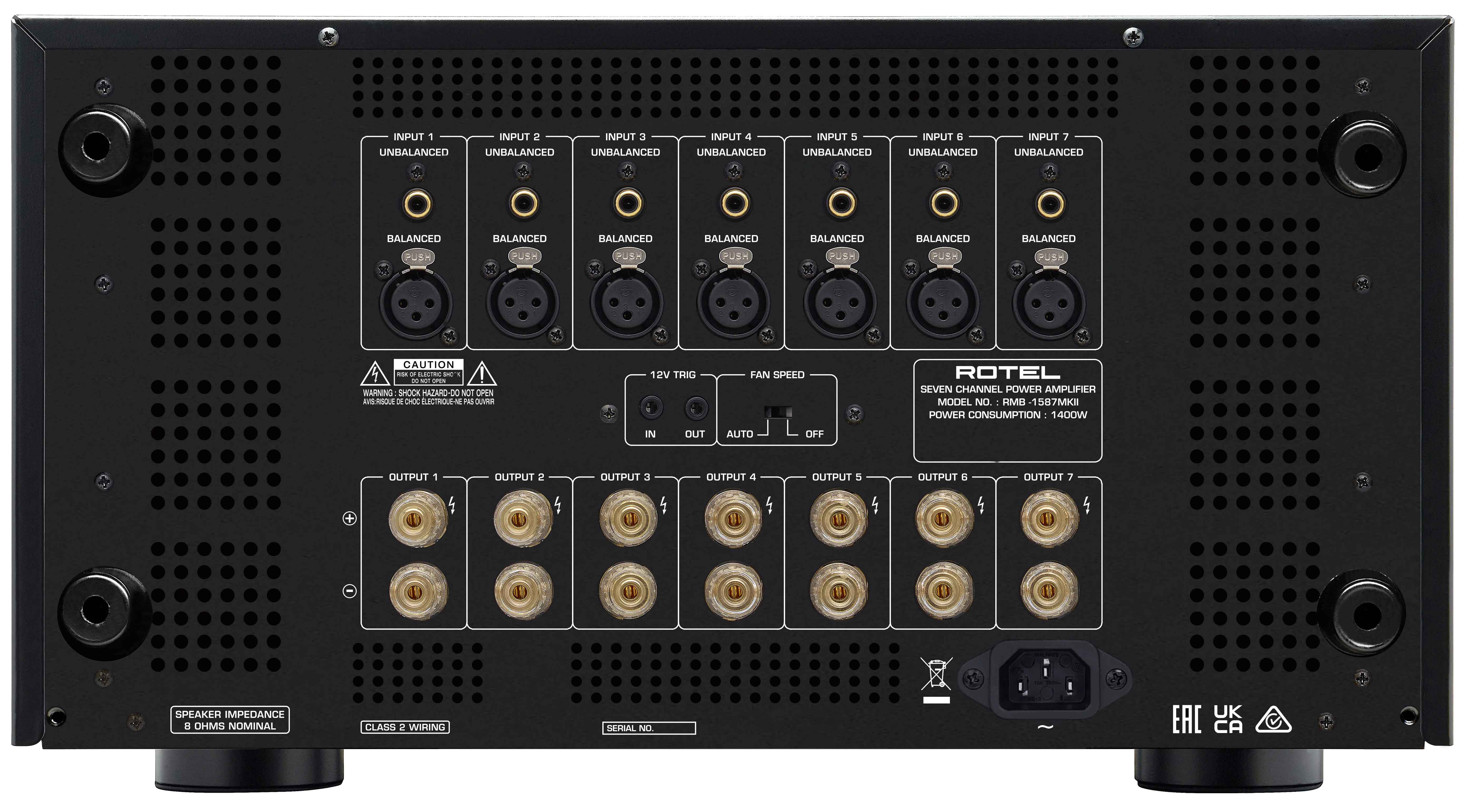 Rotel RMB-1587 MKII Multi-Channel Power Amplifier - Image 3