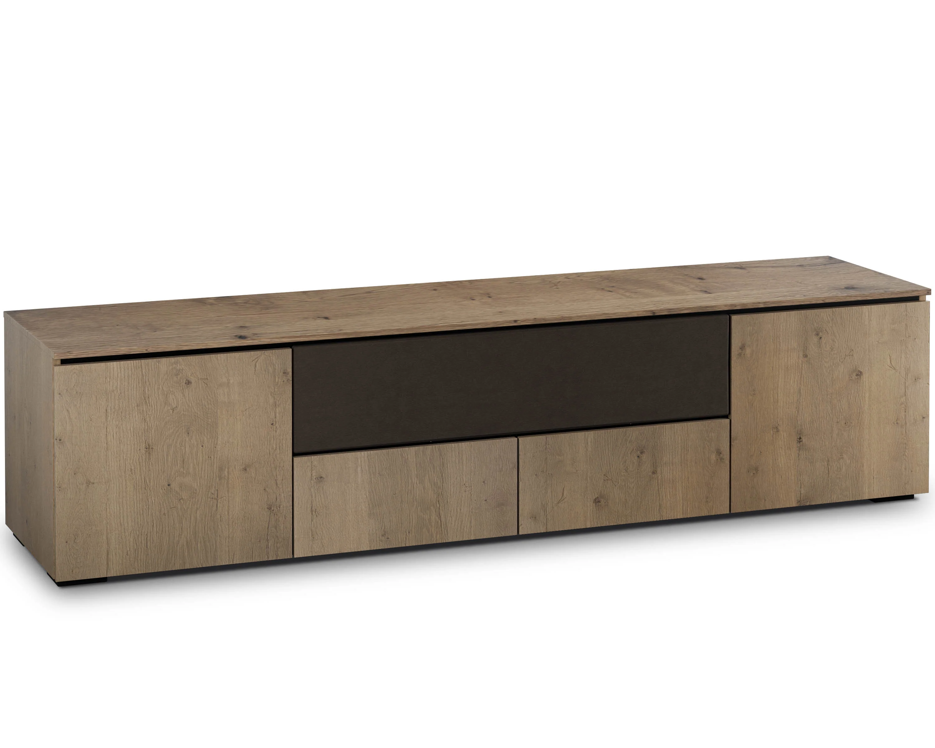 Salamander Chameleon Lancaster 245 Quad-Wide AV Cabinet (Barn Board Oak)