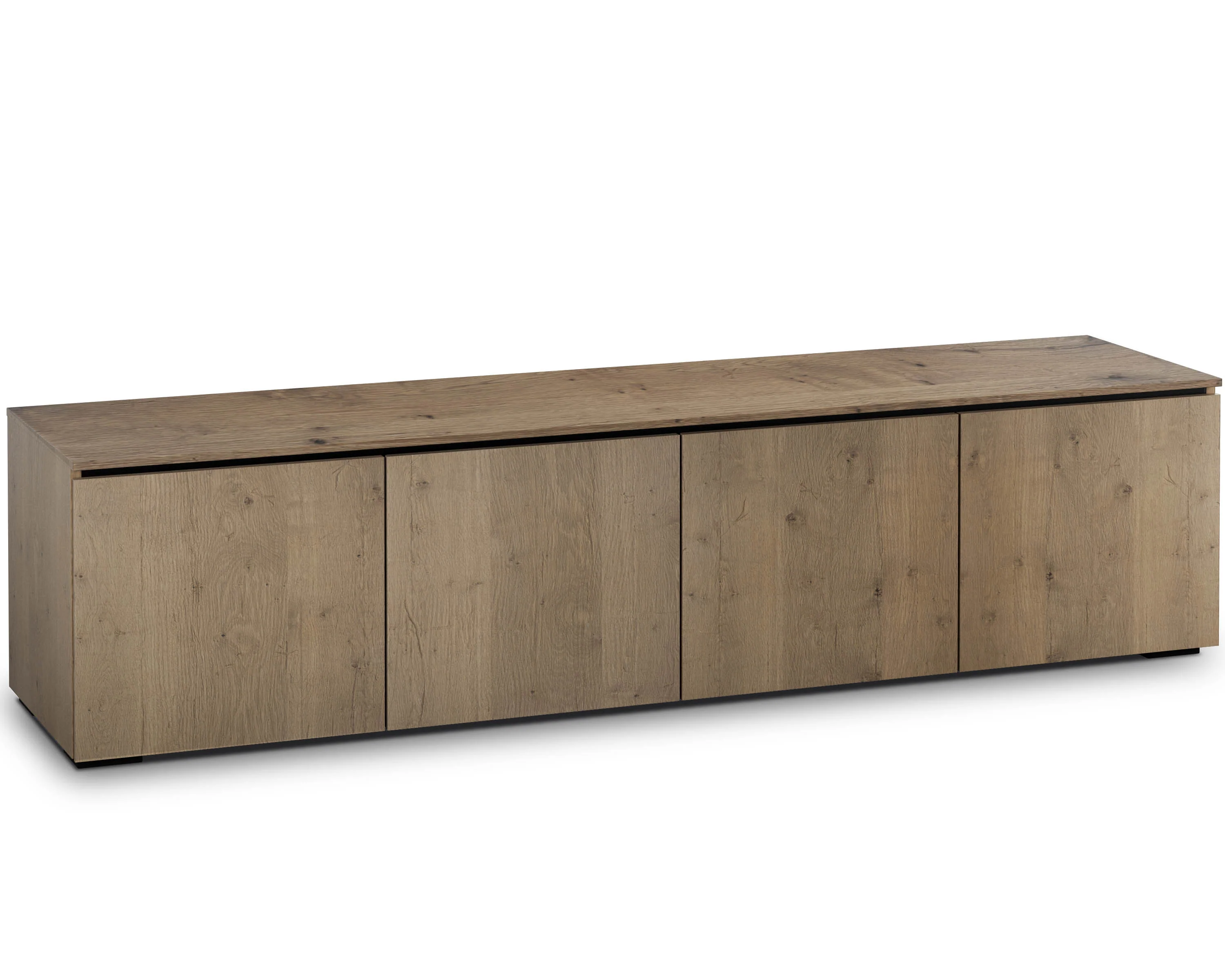 Salamander Chameleon Lancaster 247 Quad-Wide AV Cabinet (Barn Board Oak)