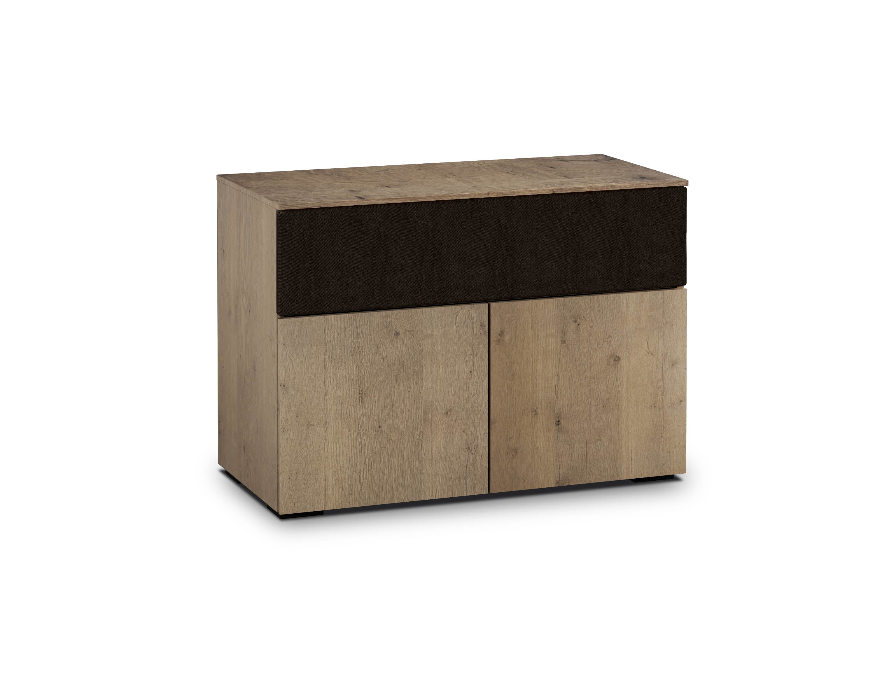 Salamander Chameleon Lancaster 329 Twin-Width Speaker Integrated AV Cabinet (Barn Board Oak)