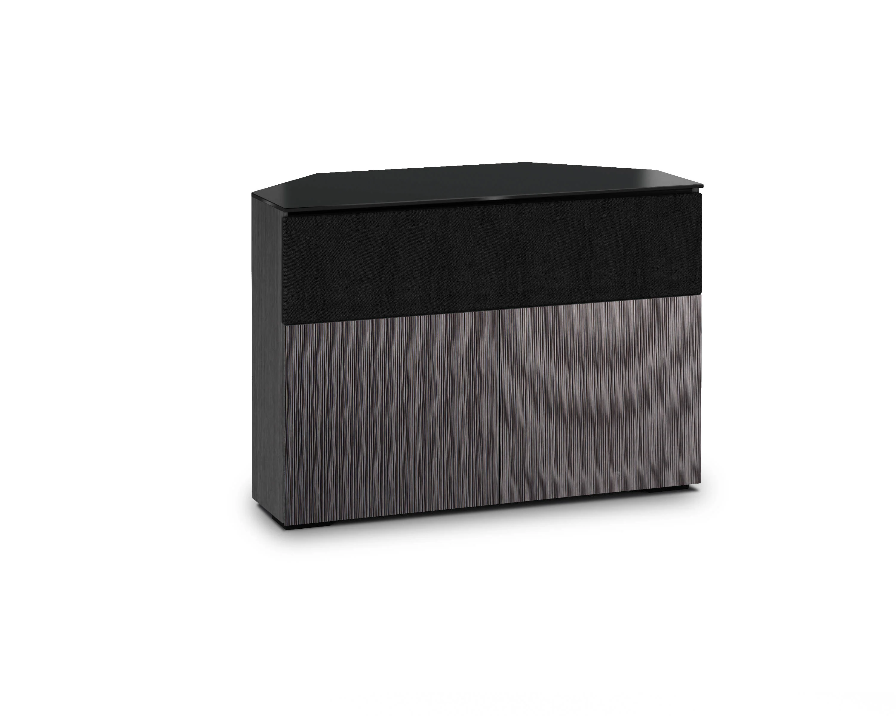 Salamander Chameleon Seattle 329 CR Twin-Width Speaker Integrated AV Corner Cabinet (Gray Oak)