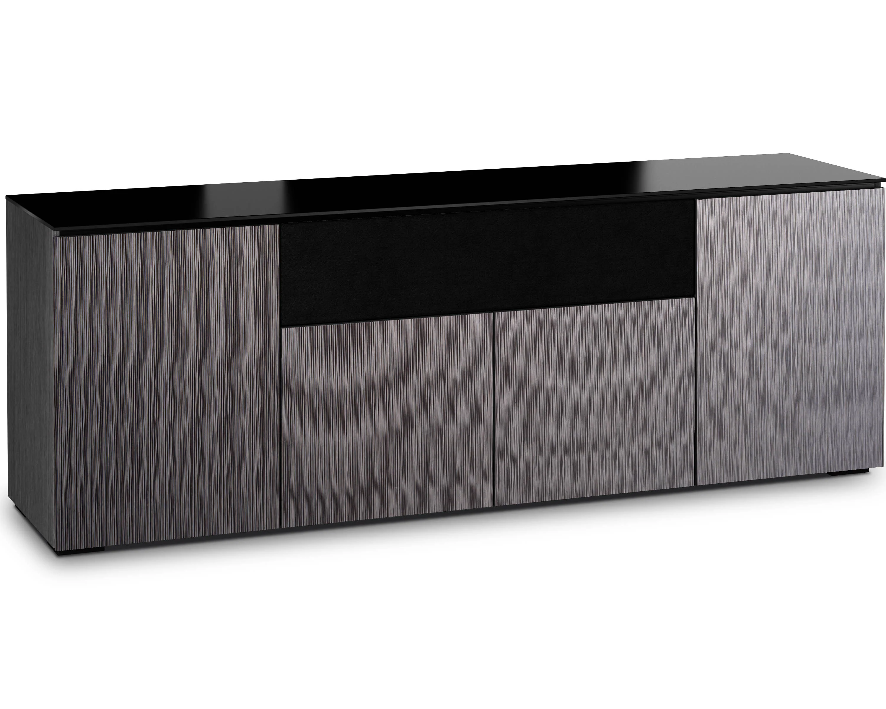 Salamander Chameleon Seattle 345 Quad-Width AV Cabinet (Gray Oak)