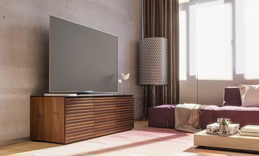 Salamander Chameleon Zurich 237 Triple-Width AV Cabinet (Opium Brown) - Image 3