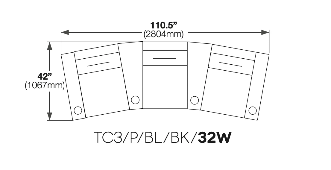 Salamander Designs AV Basics TC3 Three-Seat Combination Wedge - Image 5